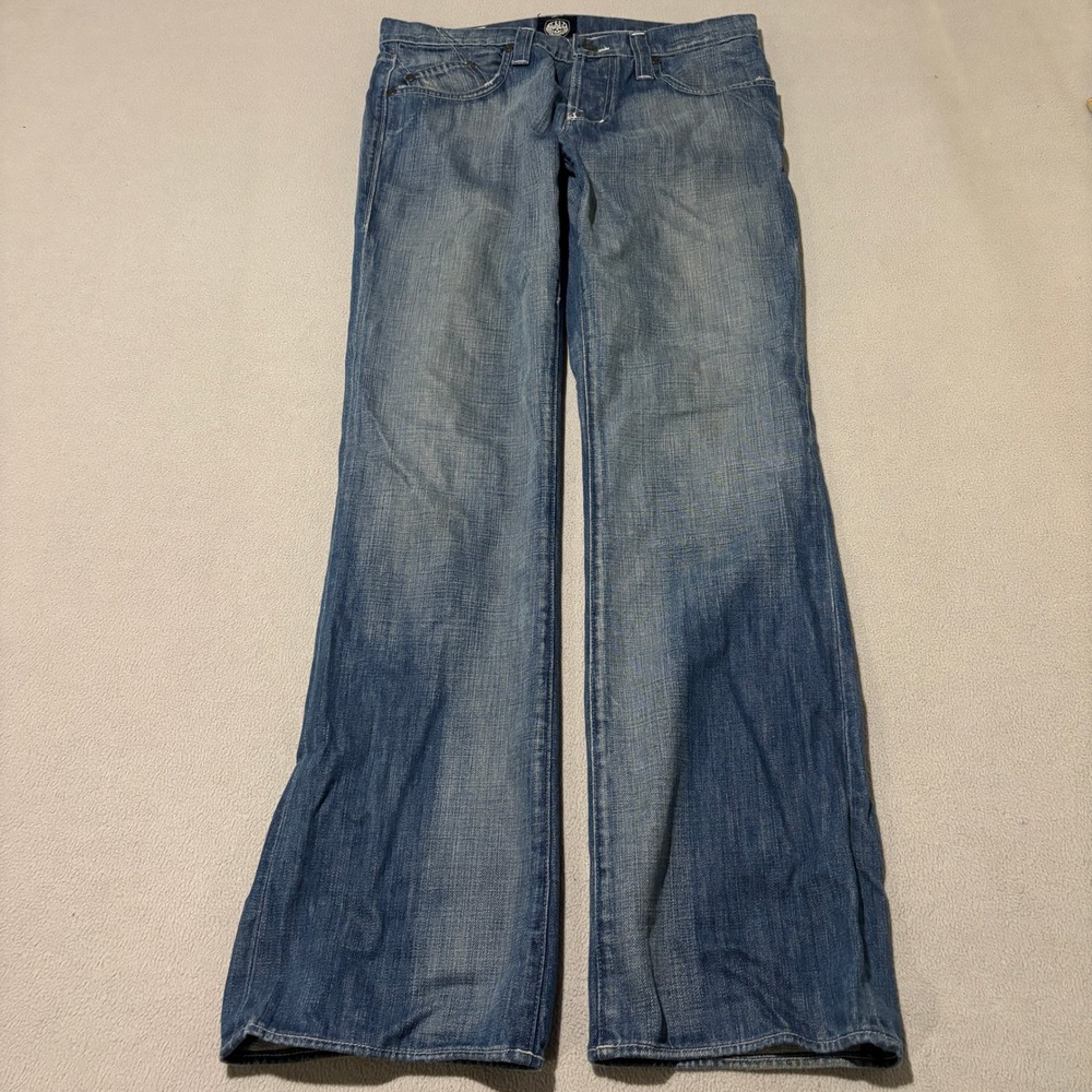Rock & Republic Henlee Womens Blue Straight Leg Jeans Size 34 Indie Sleaze